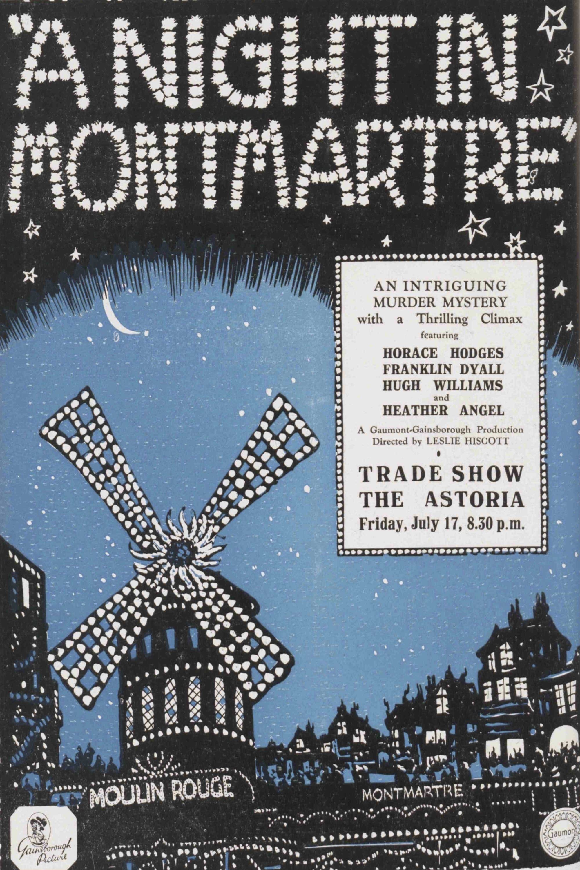 Poster A Night in Montmartre