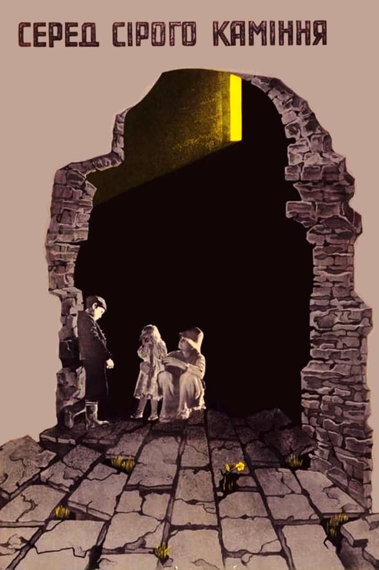 Poster Among Grey Stones
