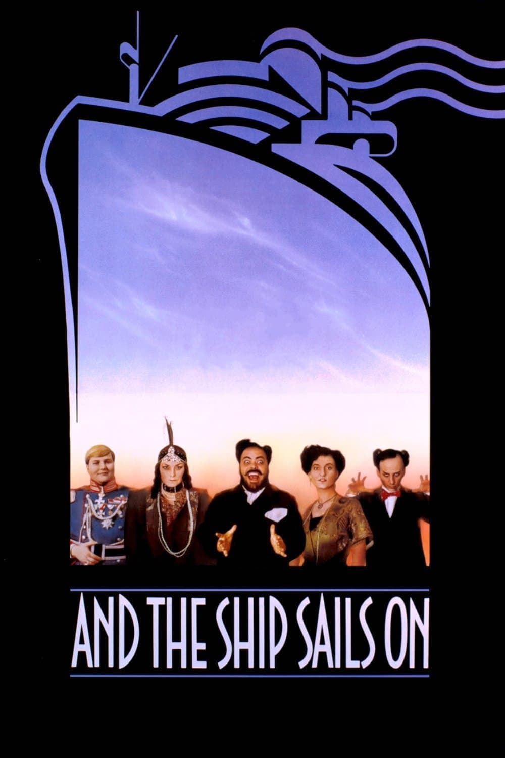 Poster And the Ship Sails On