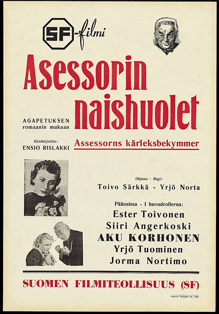 Poster Asessorin naishuolet