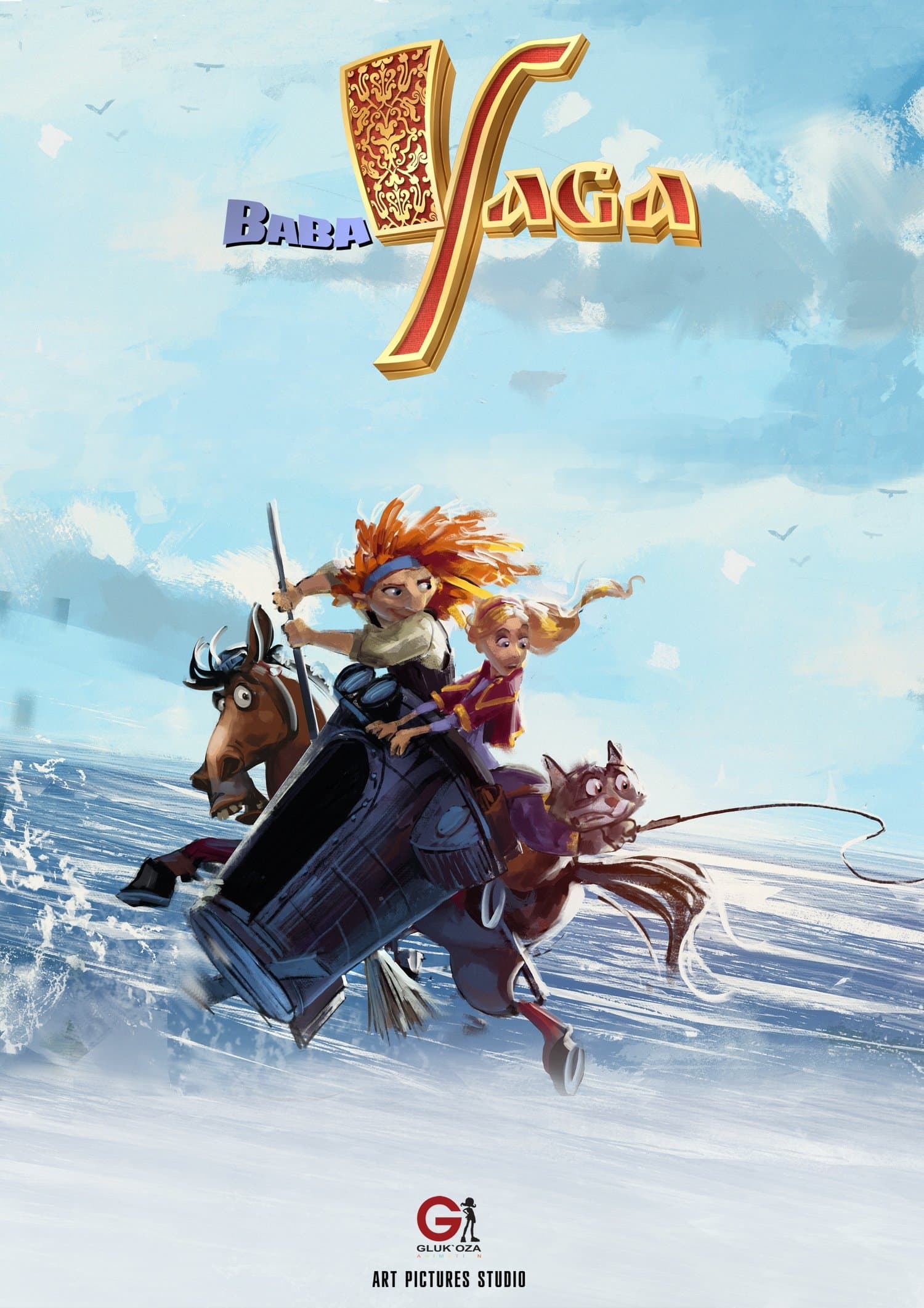 Poster Baba Yaga. Beginning