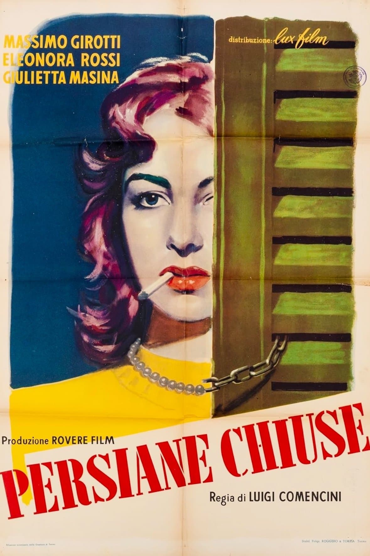 Poster Behind Closed Shutters