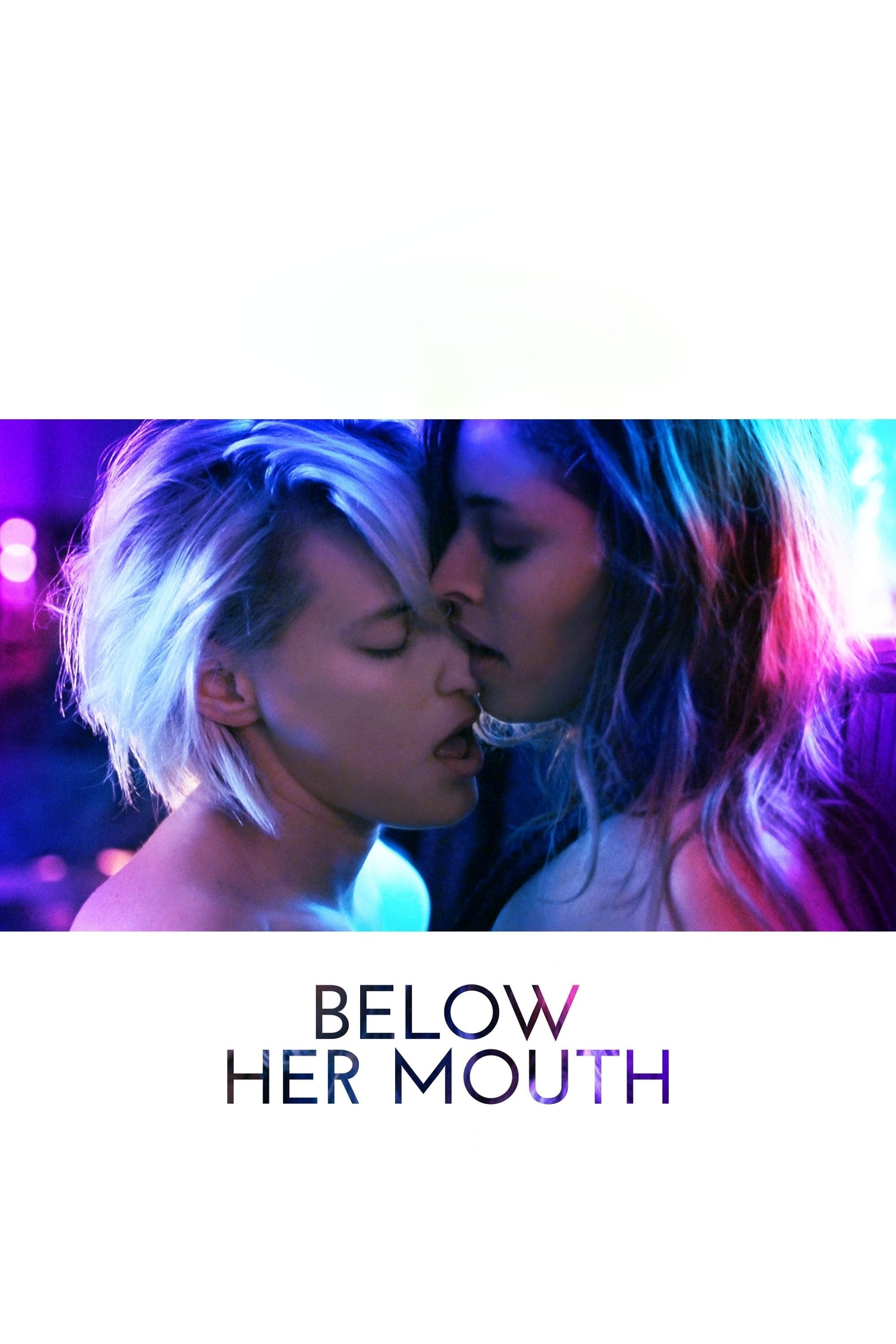 Poster Below Her Mouth