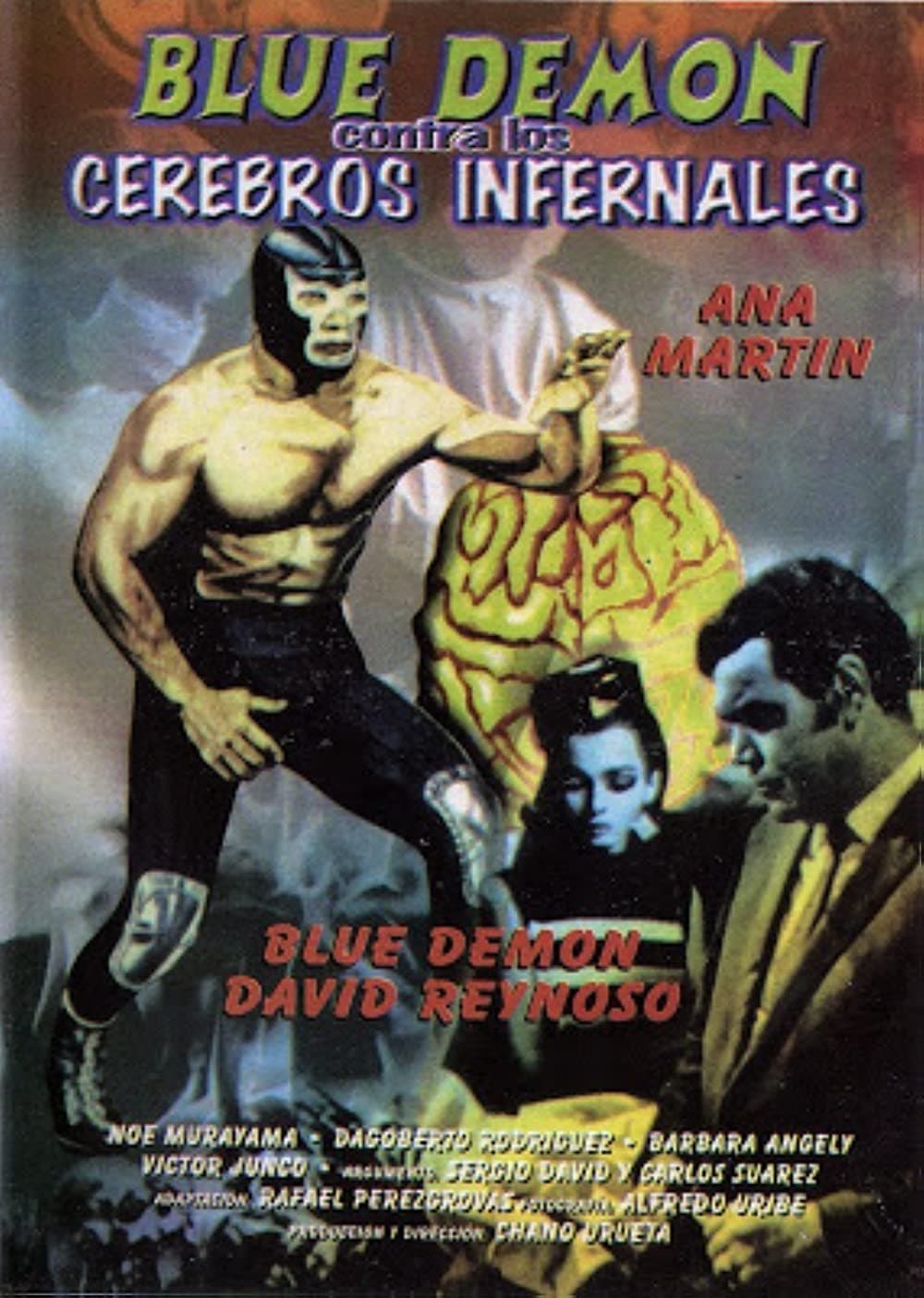 Poster Blue Demon vs. the Infernal Brains