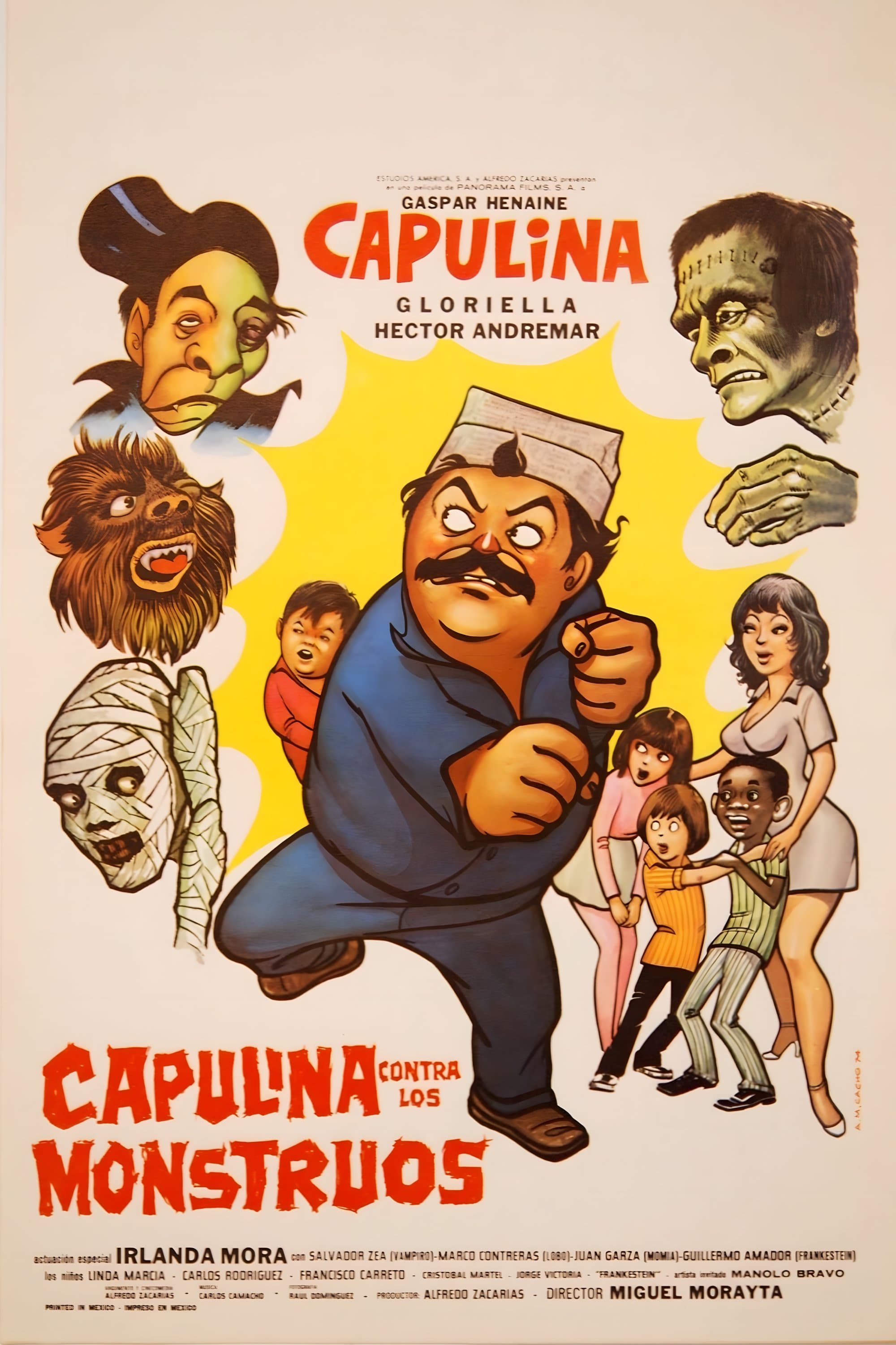 Poster Capulina vs. the Monsters