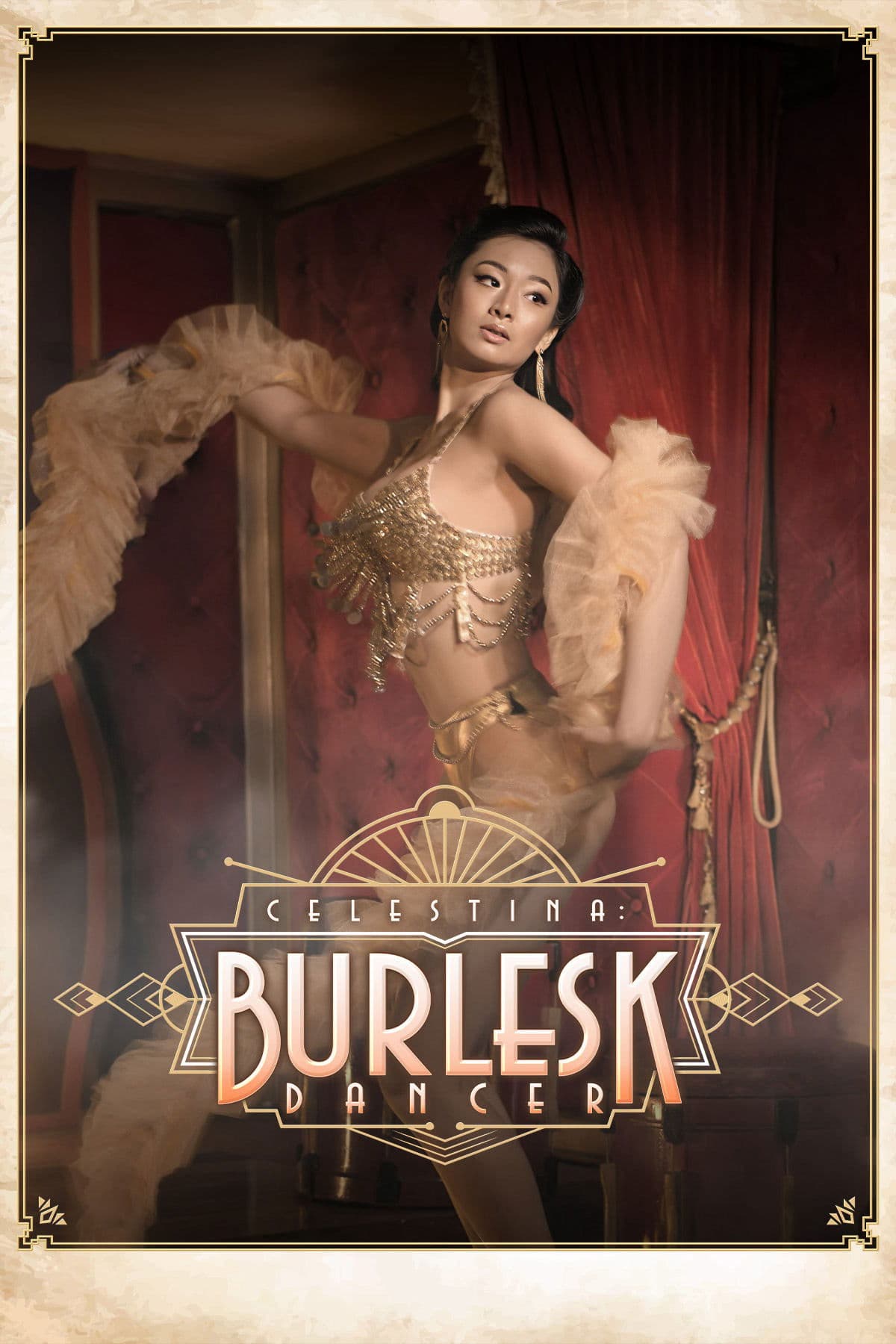 Poster Celestina: Burlesk Dancer