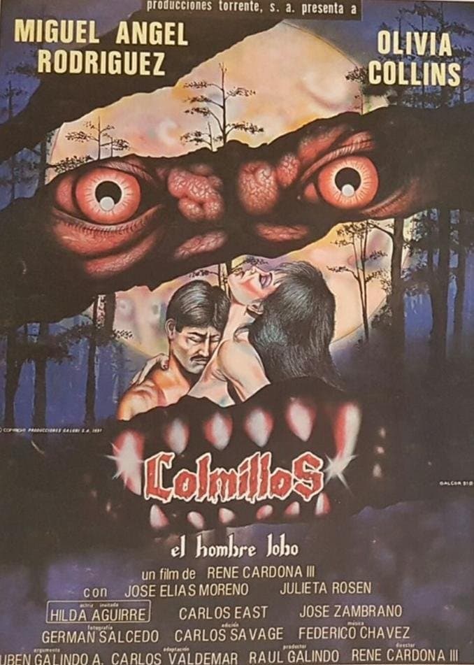 Poster Colmillos, el hombre lobo