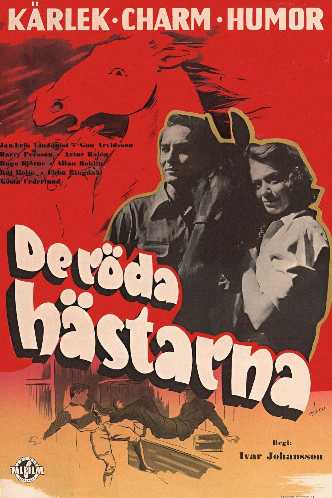 Poster De röda hästarna