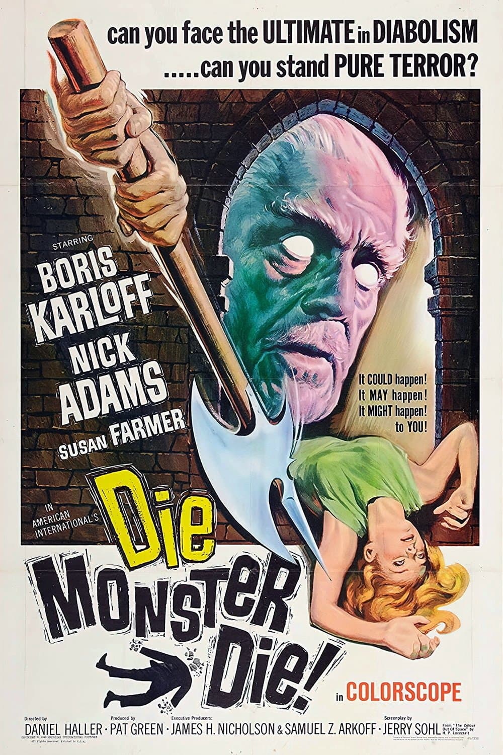Poster Die, Monster, Die!