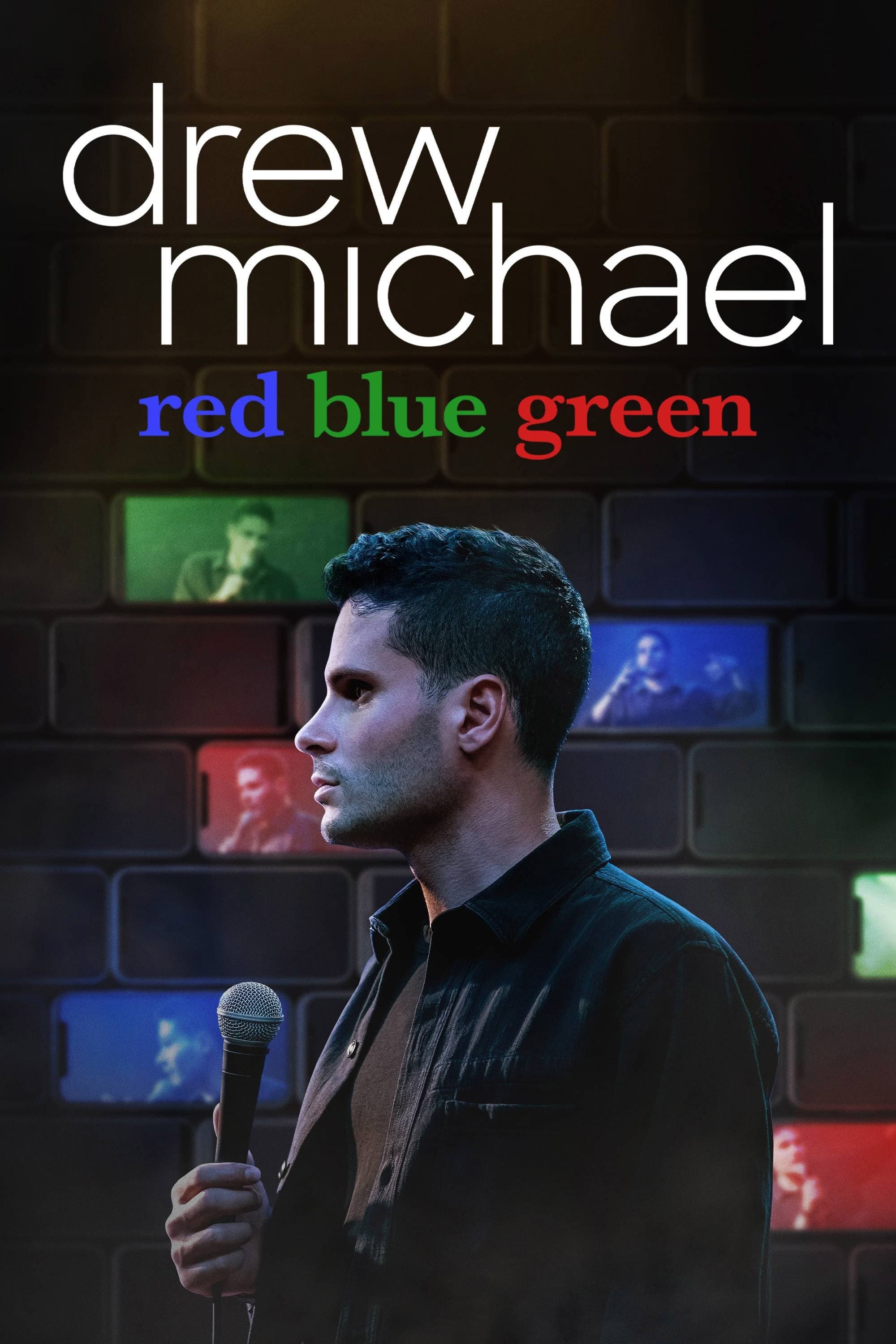 Poster drew michael: red blue green