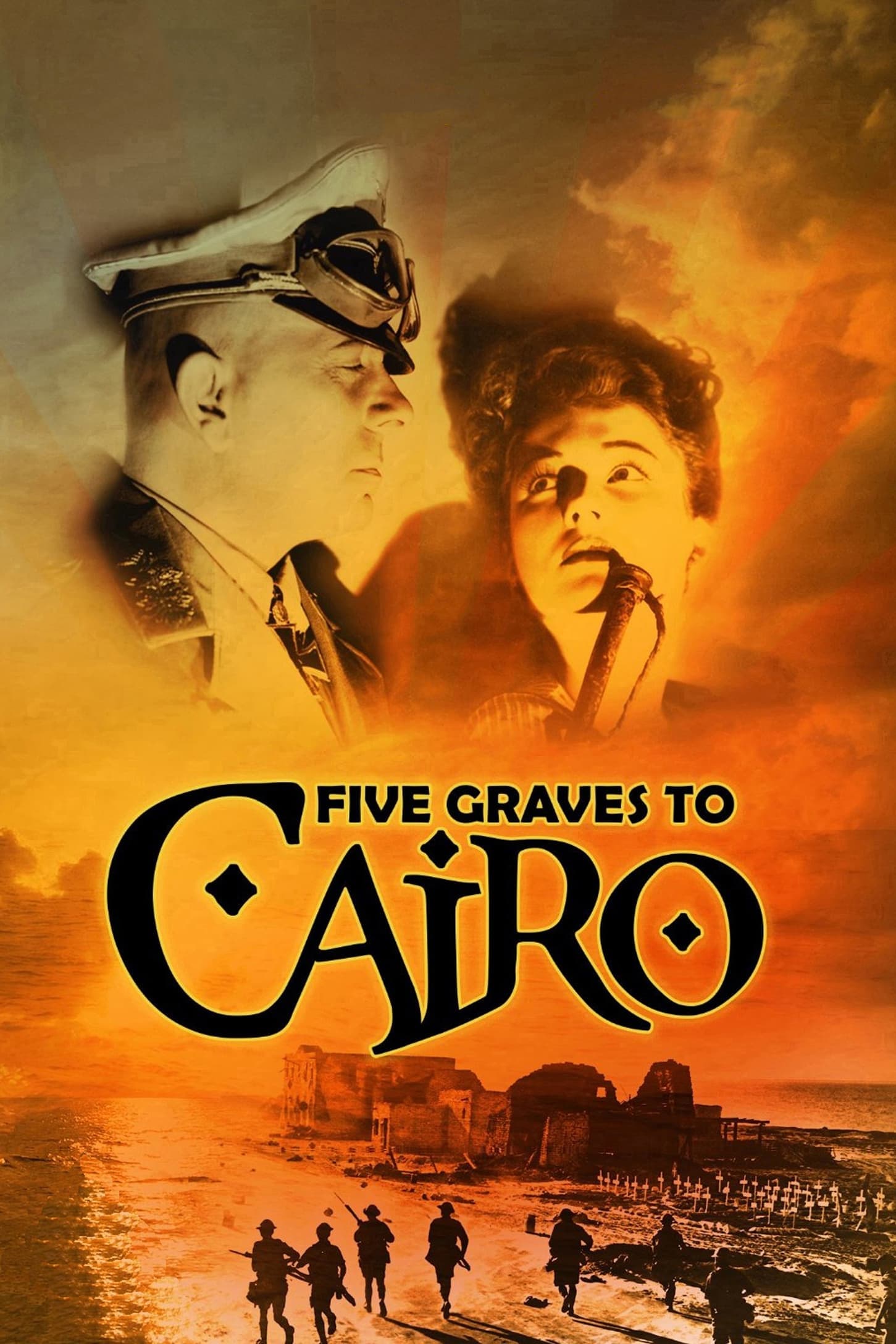 Poster Five Graves to Cairo
