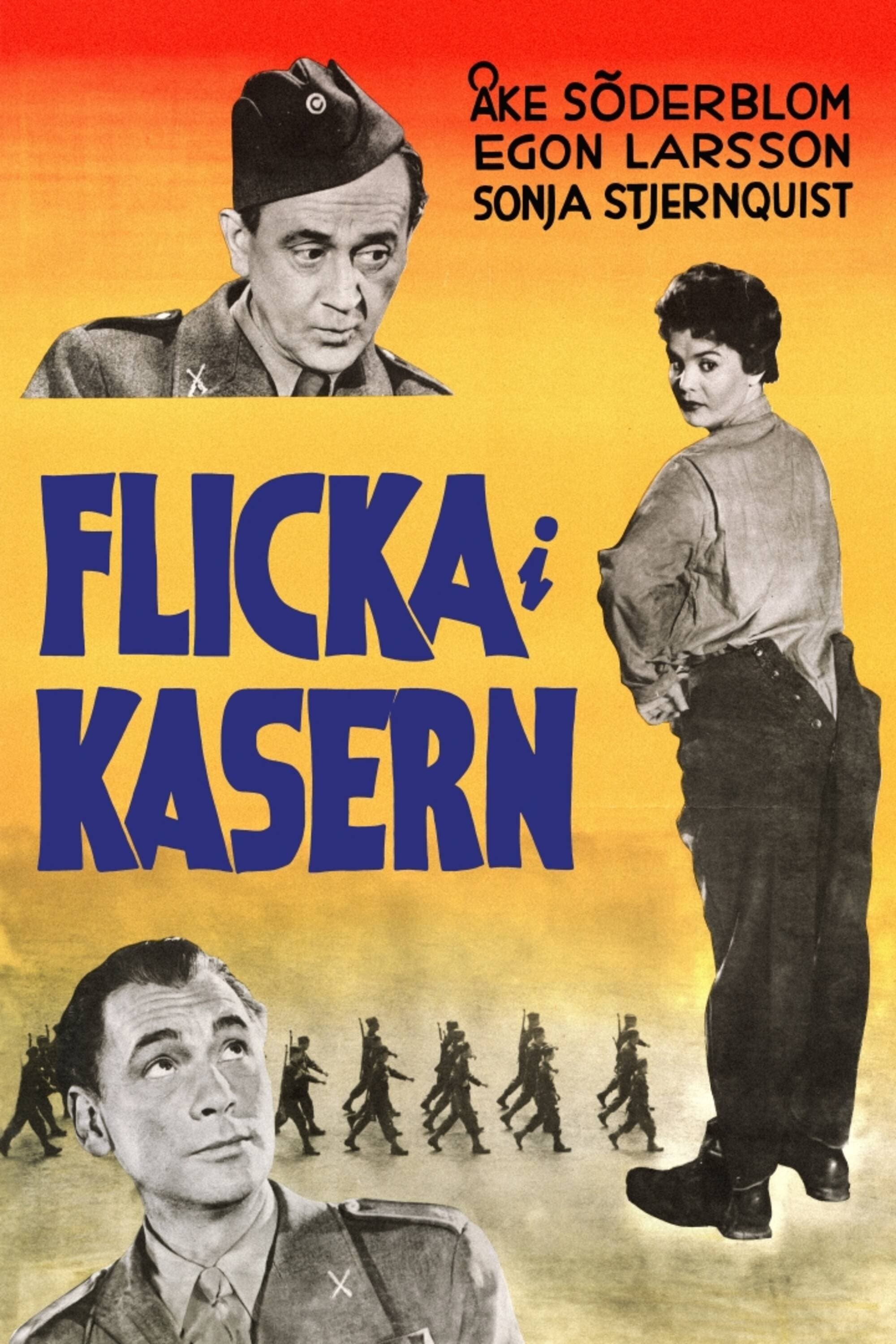 Poster Flicka i kasern