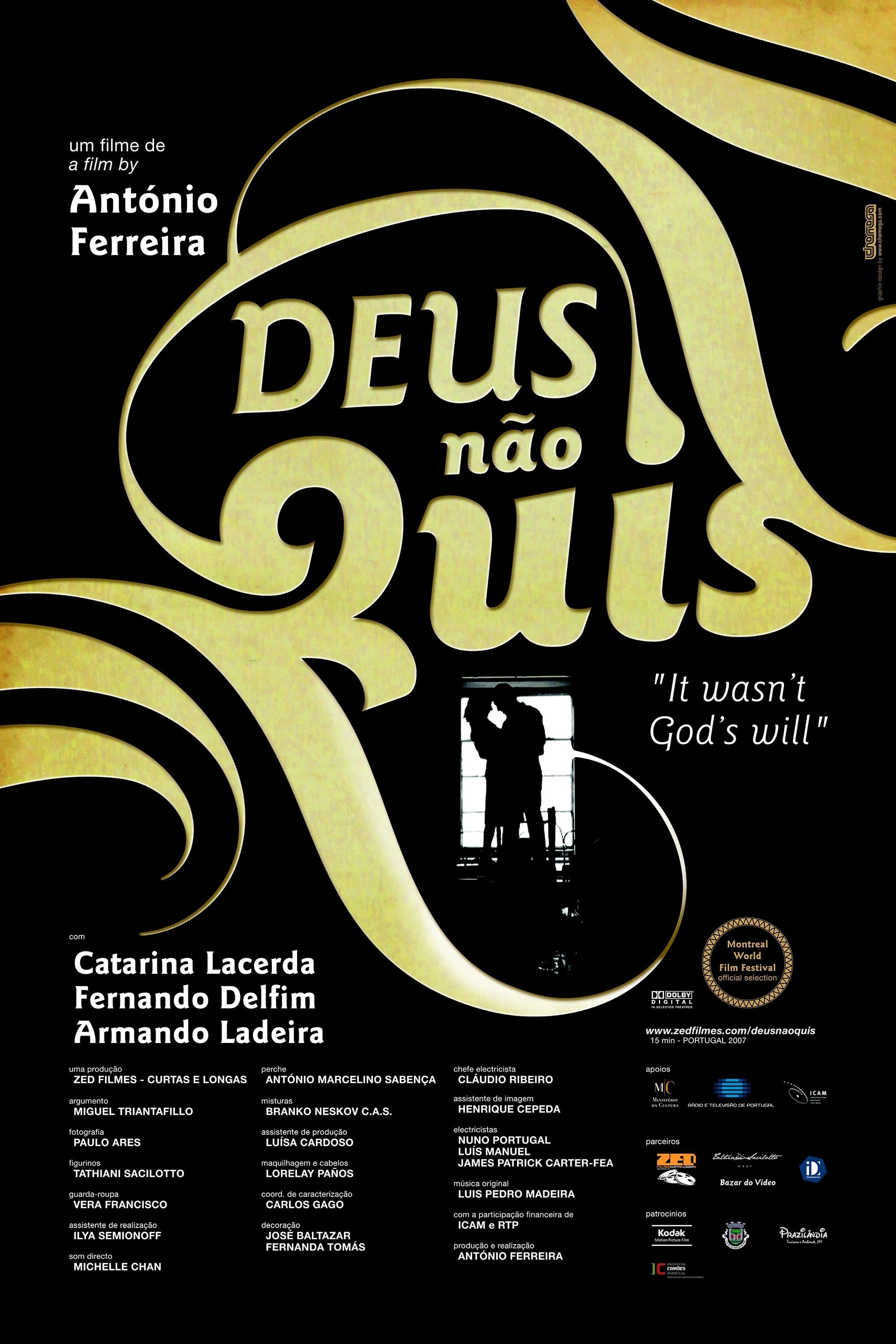 Poster It Wasn't God's Will