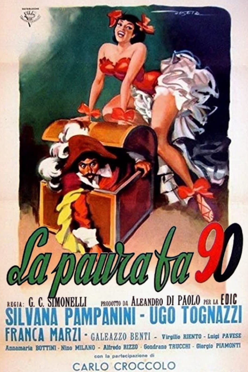 Poster La paura fa 90