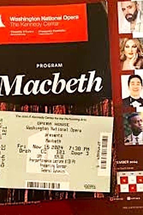 Poster Macbeth: Washington National Opera