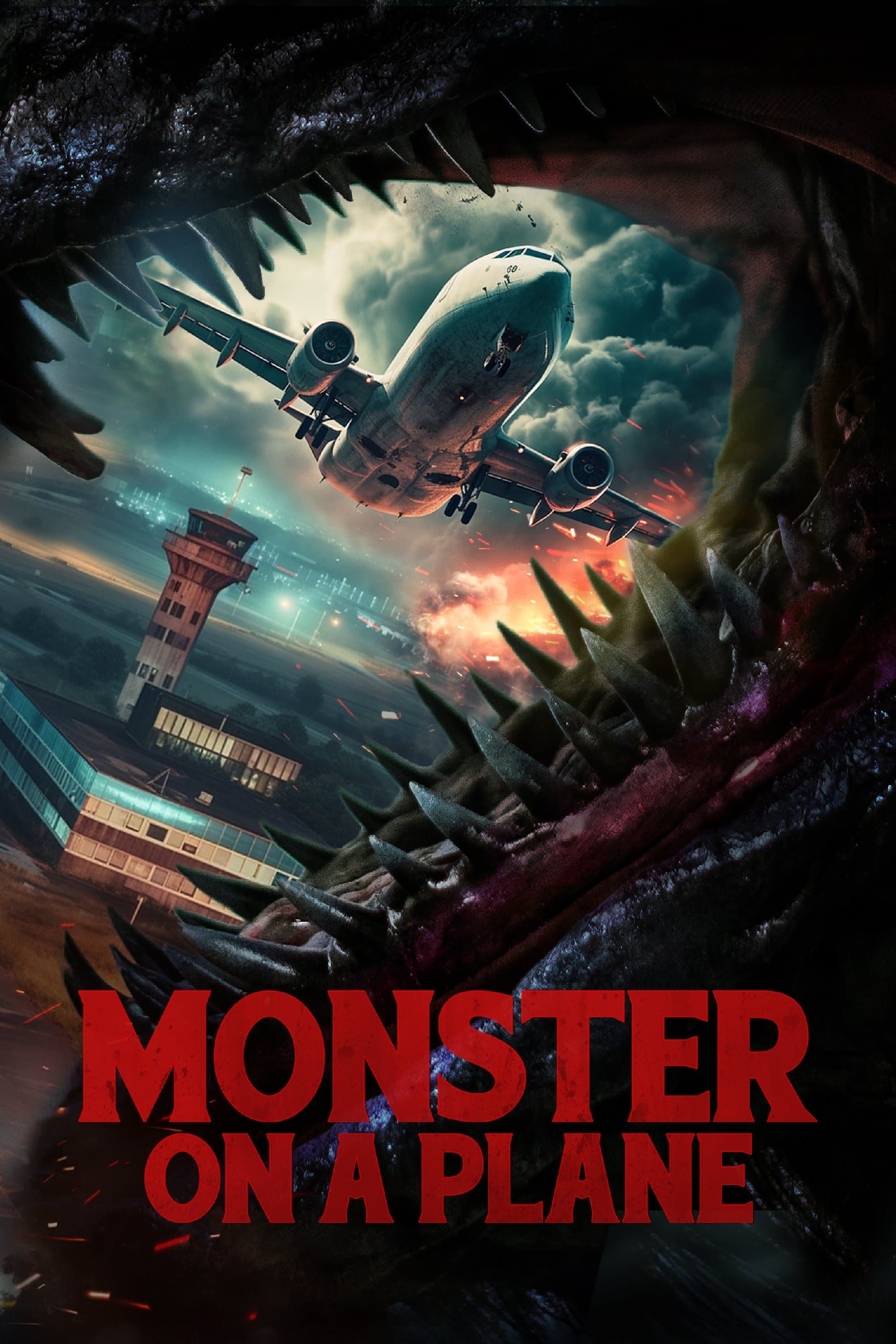 Poster Monster on a Plane