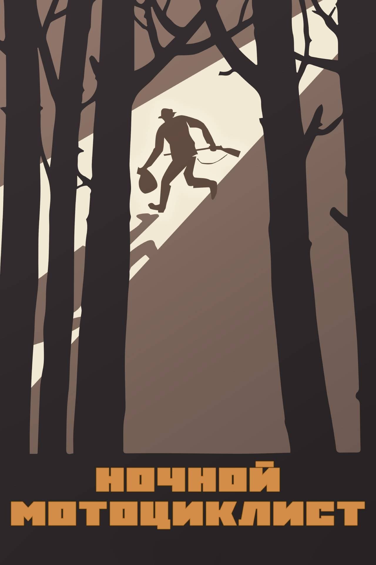 Poster Night Motorcyclist