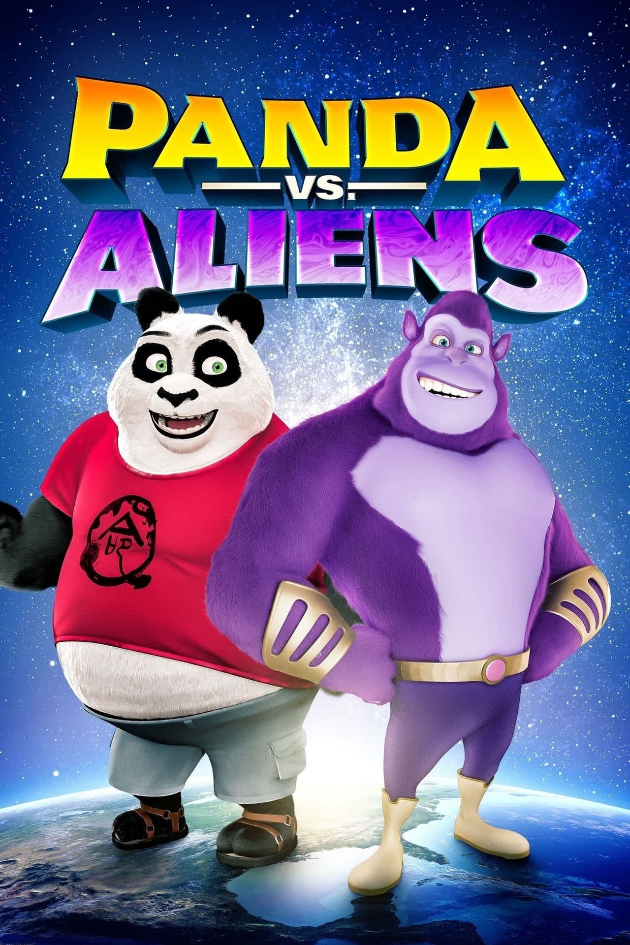 Poster Panda vs. Aliens