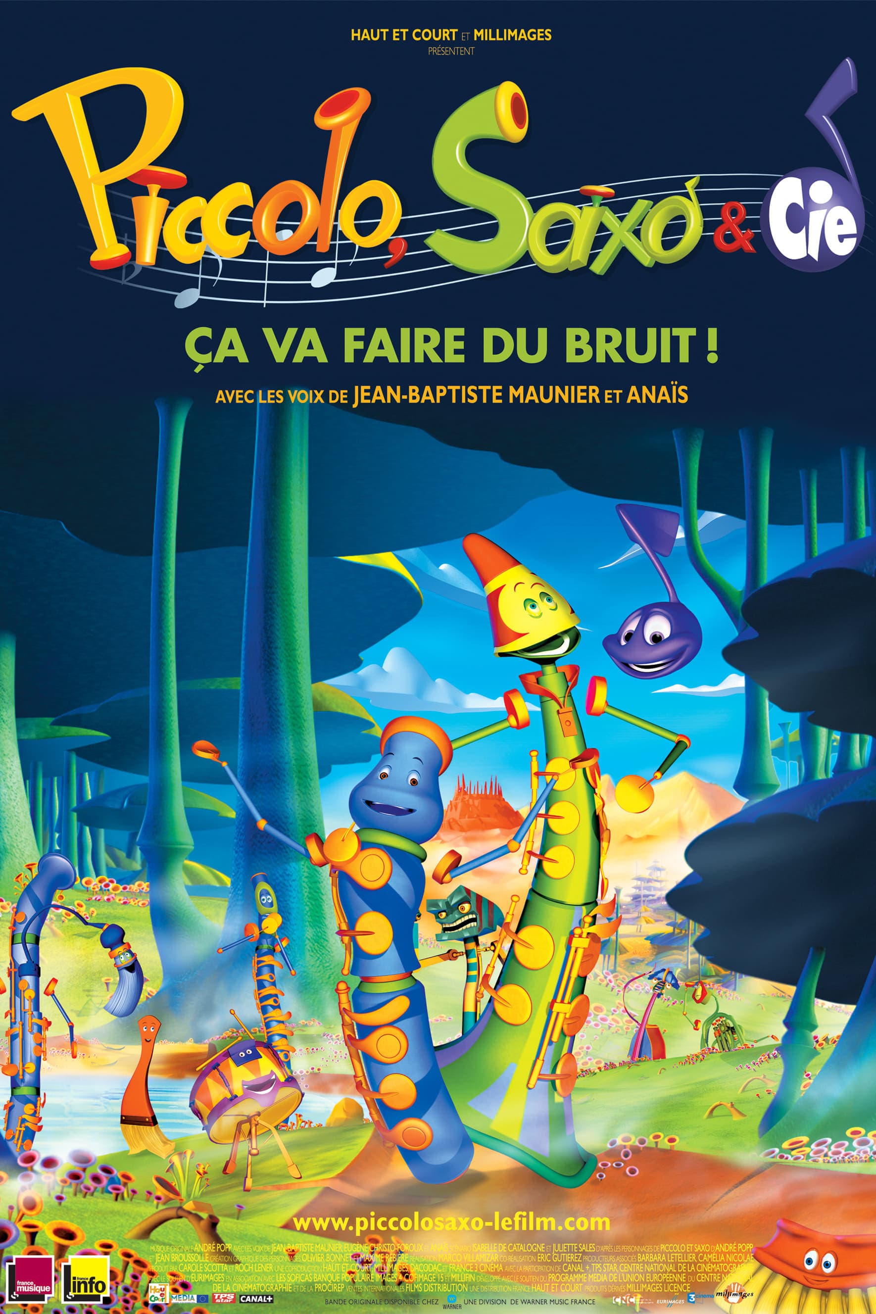 Poster Piccolo, Saxo & Cie
