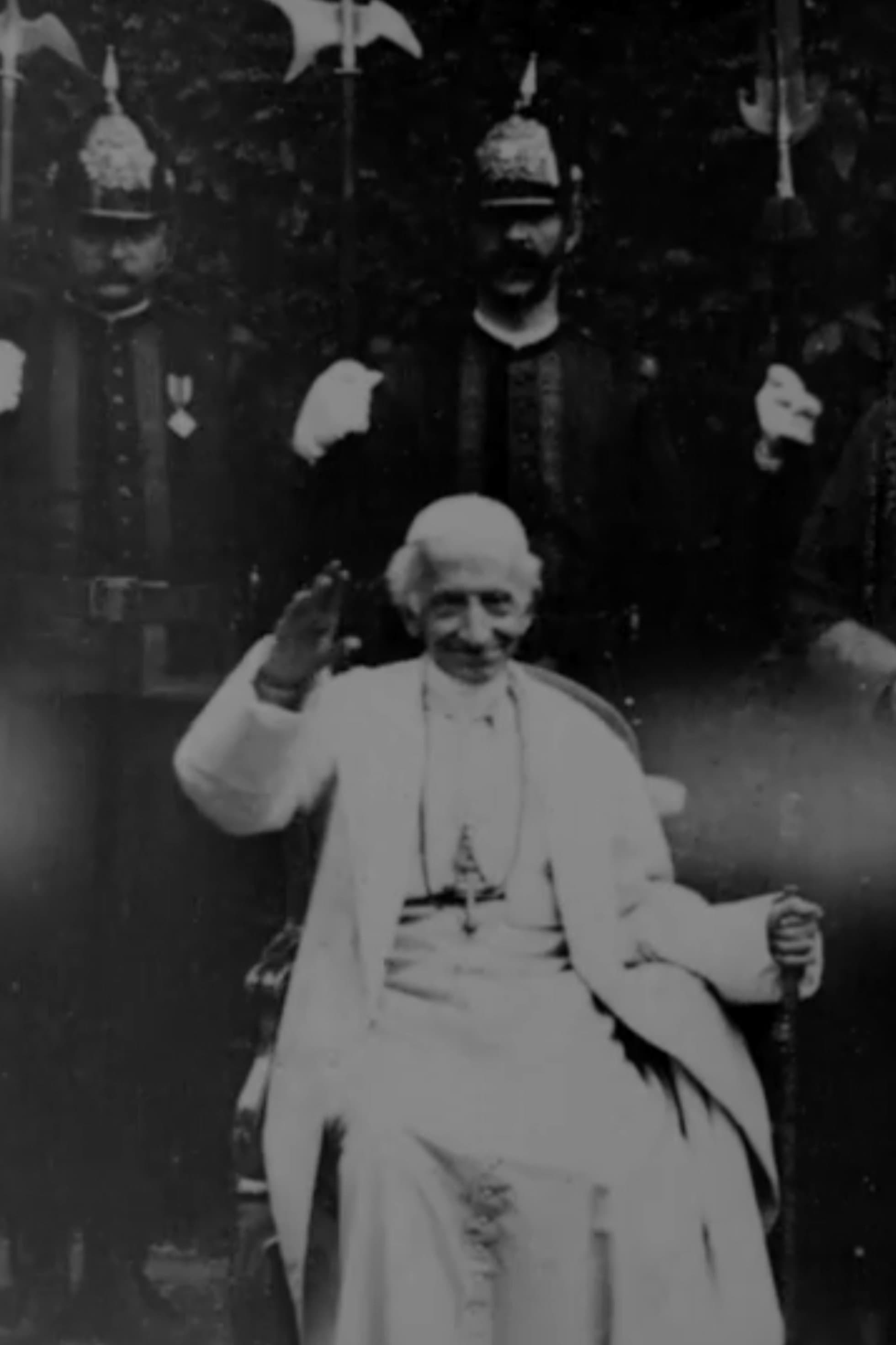 Poster Pope Leo XIII Being Seated Bestowing Blessing