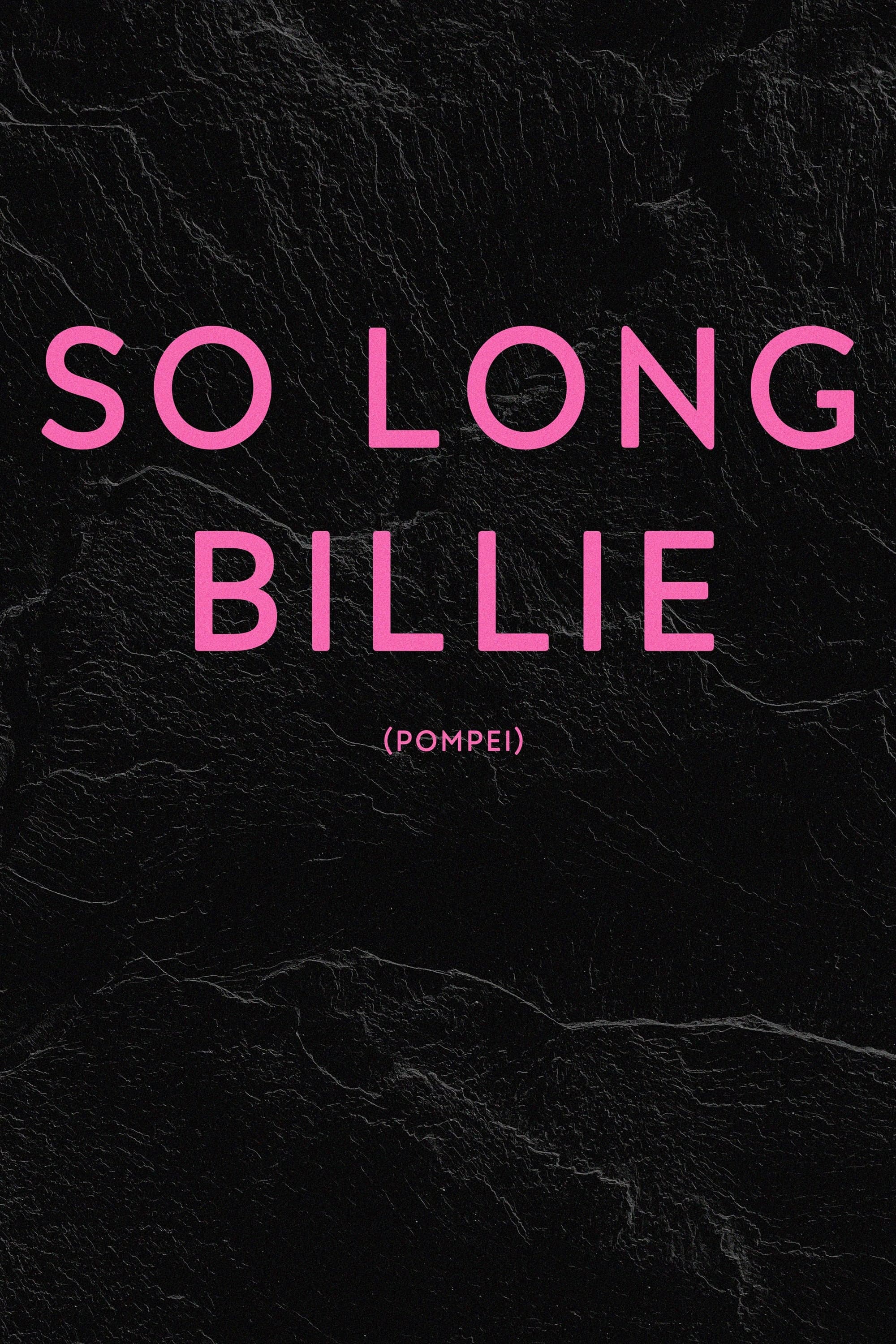 Poster So Long Billie