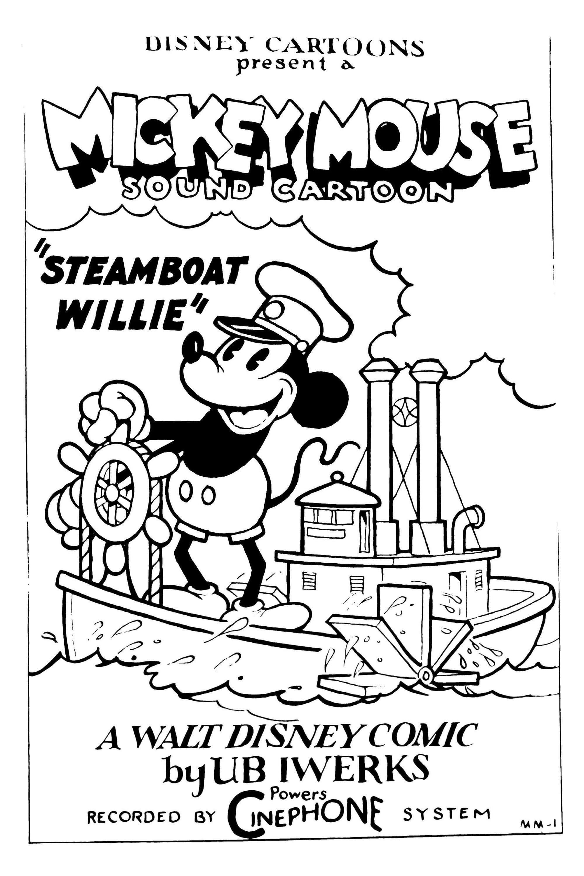 Poster Steamboat Willie