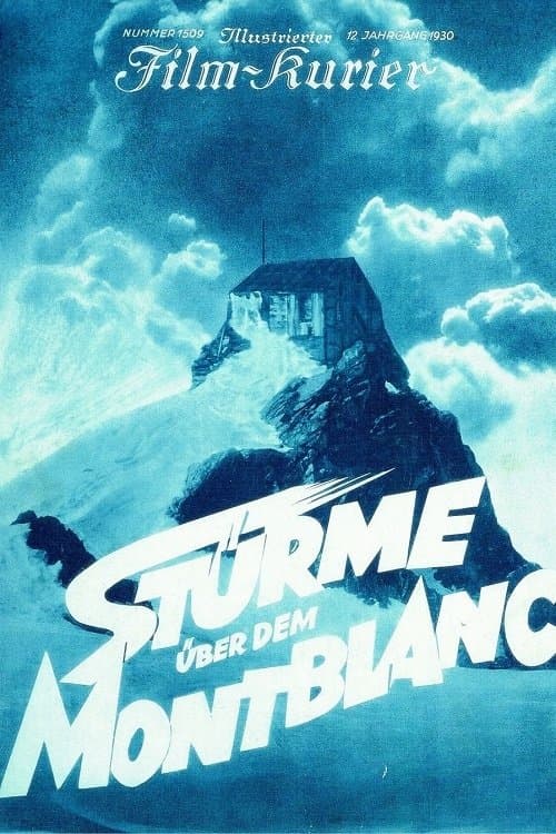 Poster Storm Over Mont Blanc