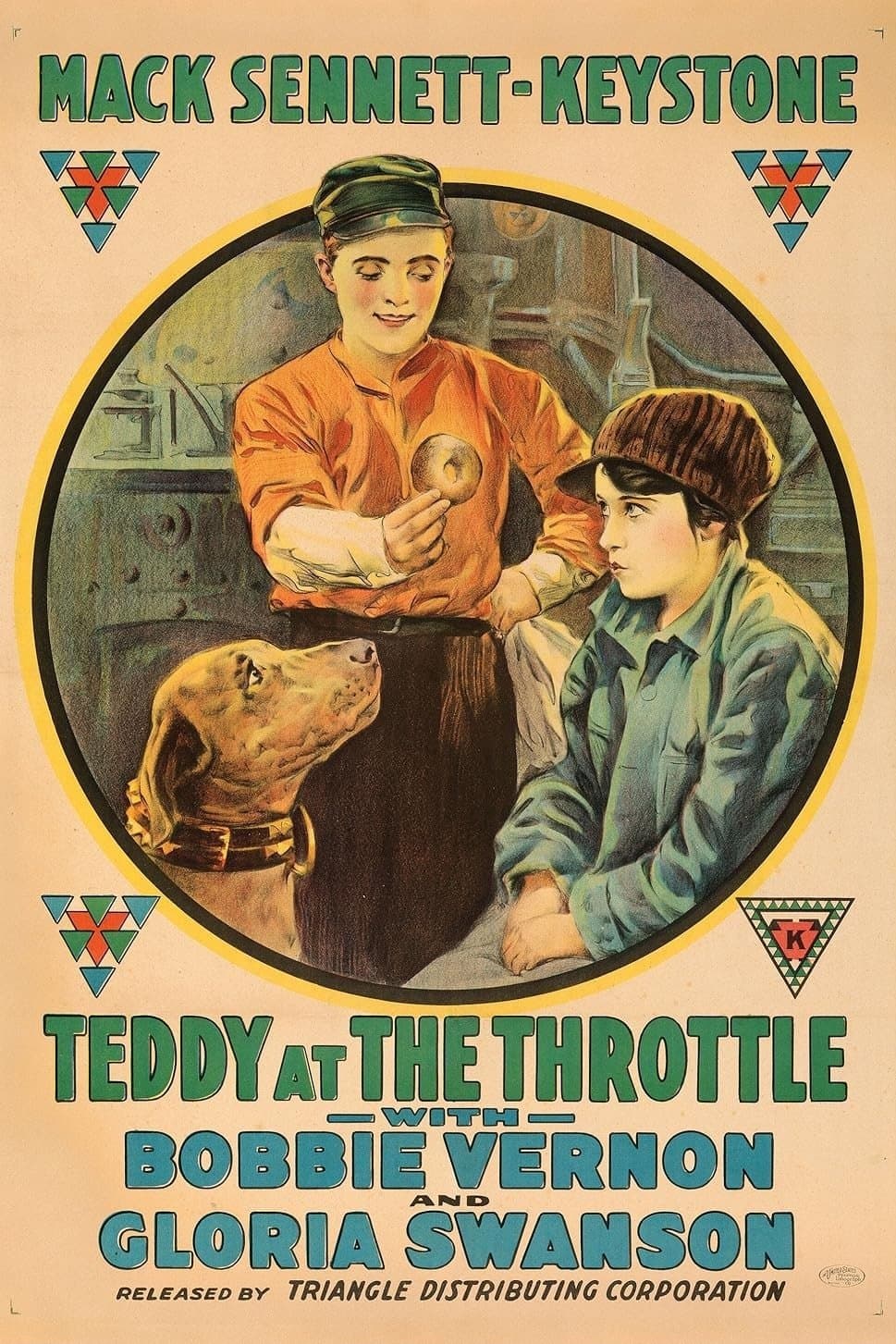 Poster Teddy at the Throttle