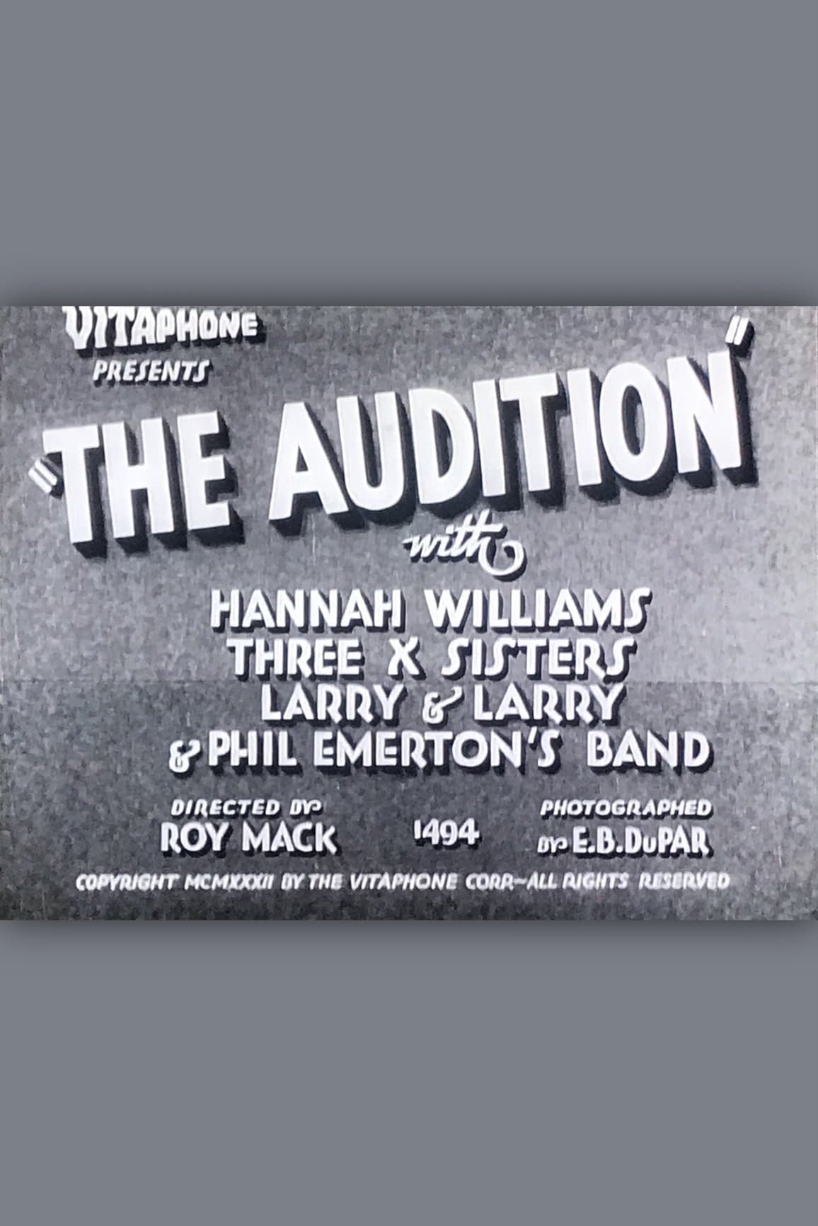 Poster The Audition