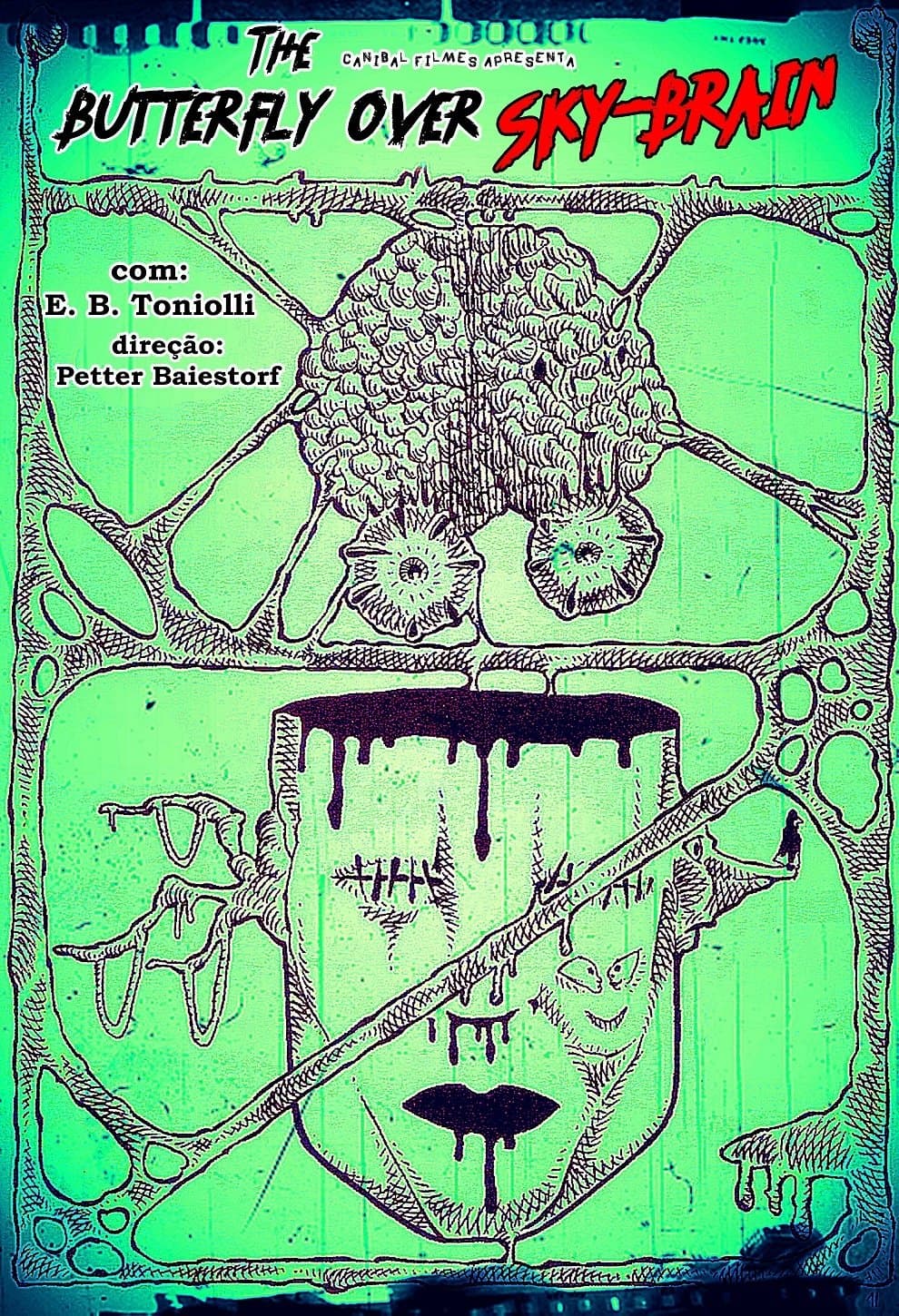 Poster The Butterfly Over Sky-Brain