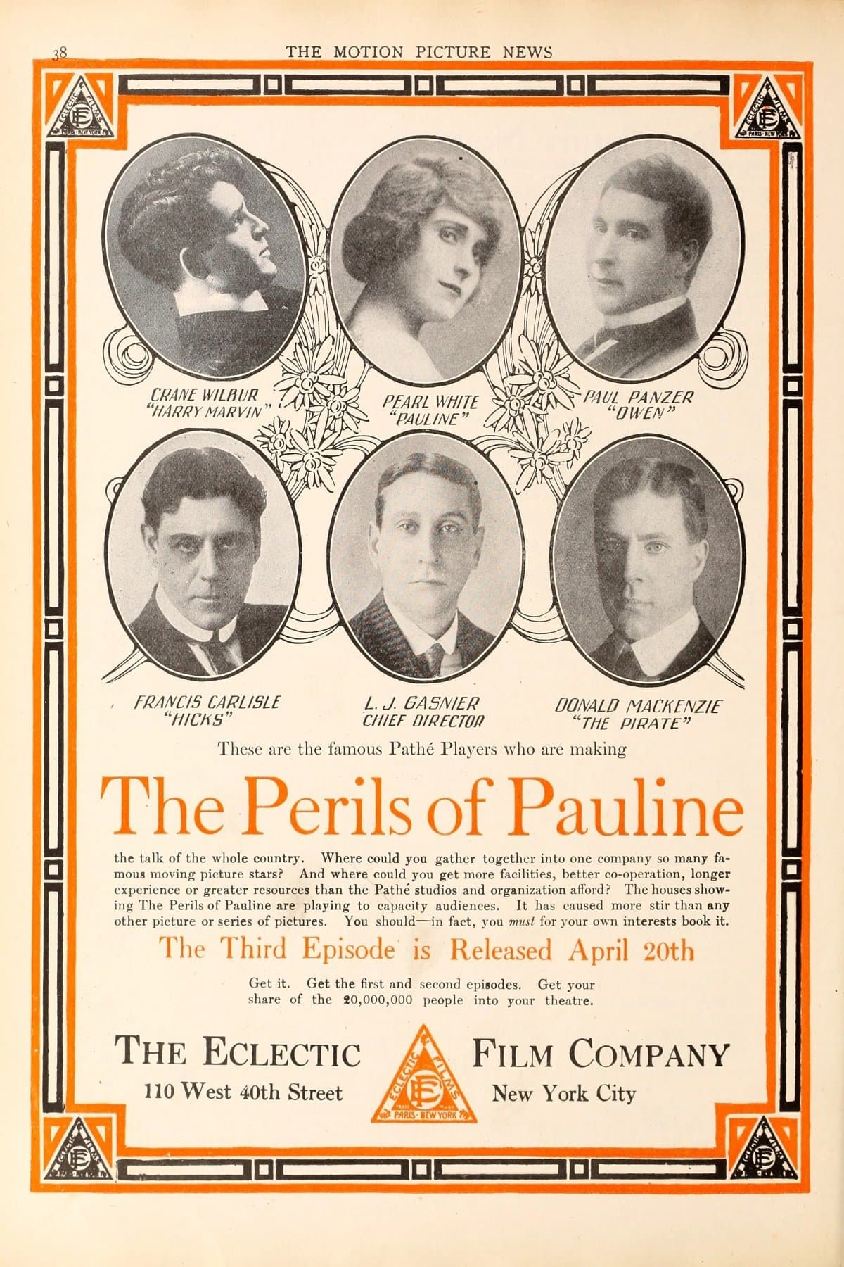Poster The Perils of Pauline