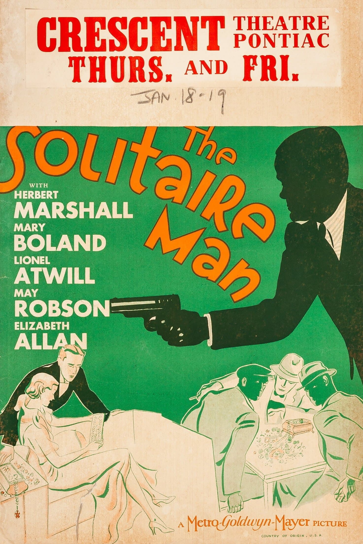 Poster The Solitaire Man