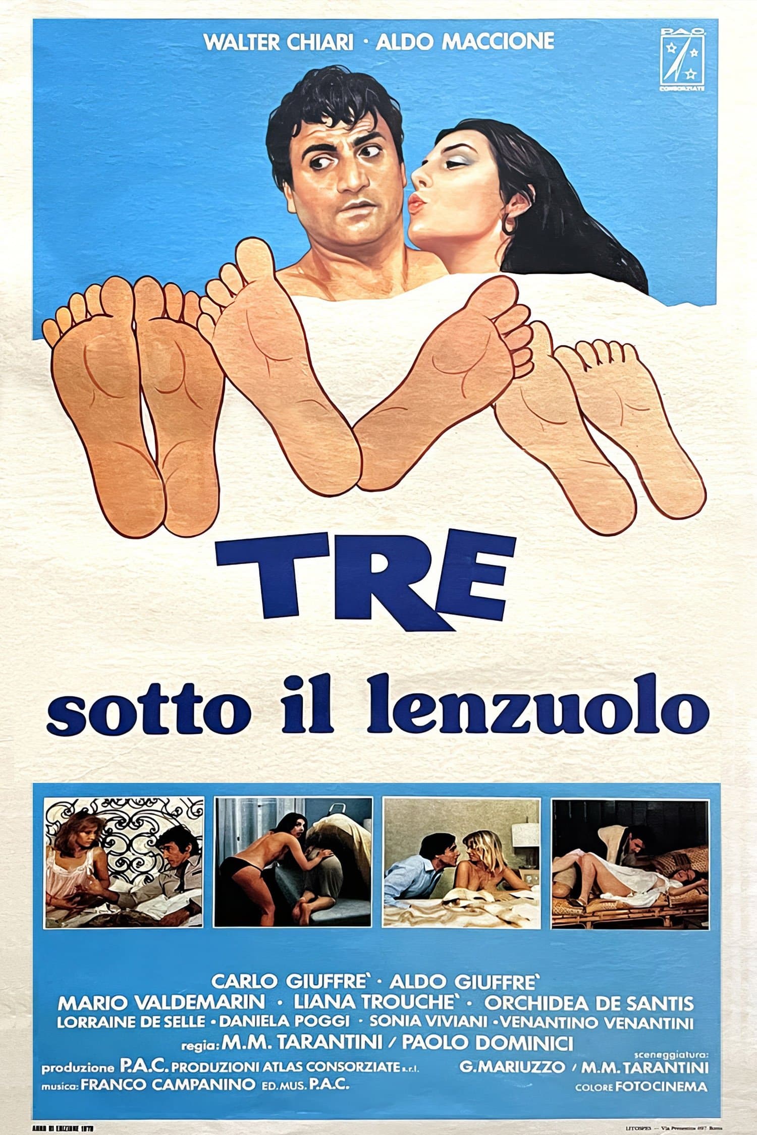 Poster Three Under the Sheets