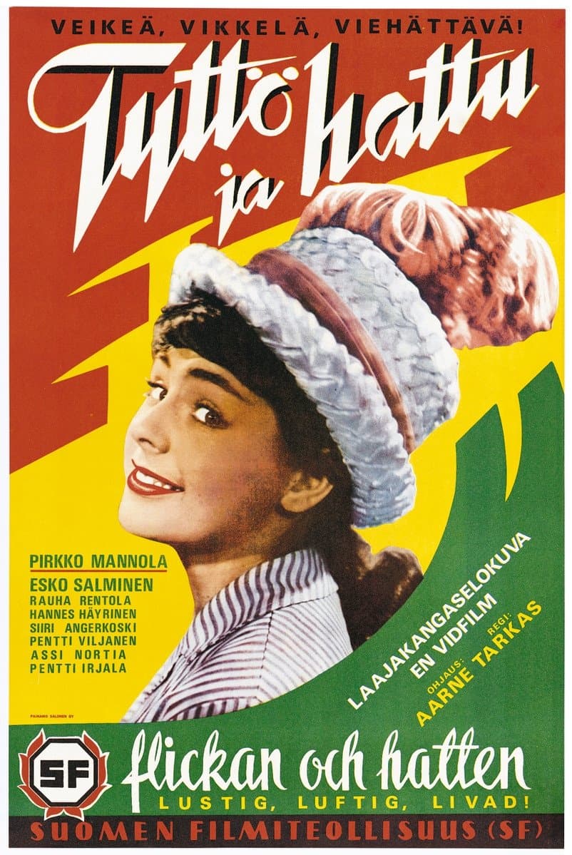 Poster Tyttö ja hattu