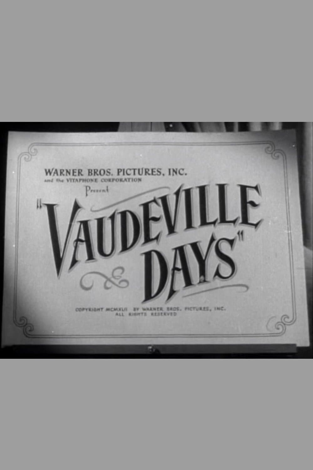 Poster Vaudeville Days
