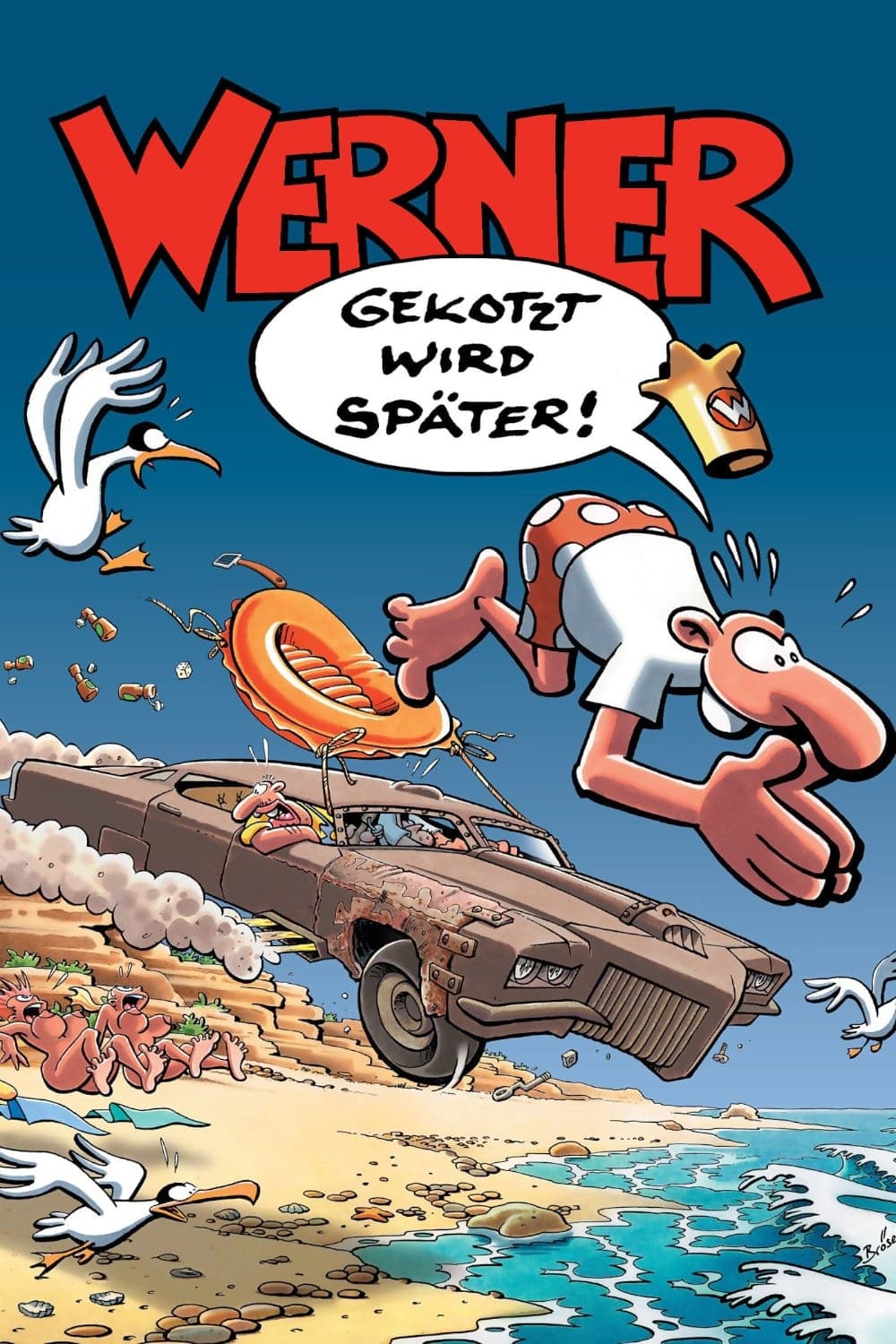 Poster Werner - Gekotzt wird später!