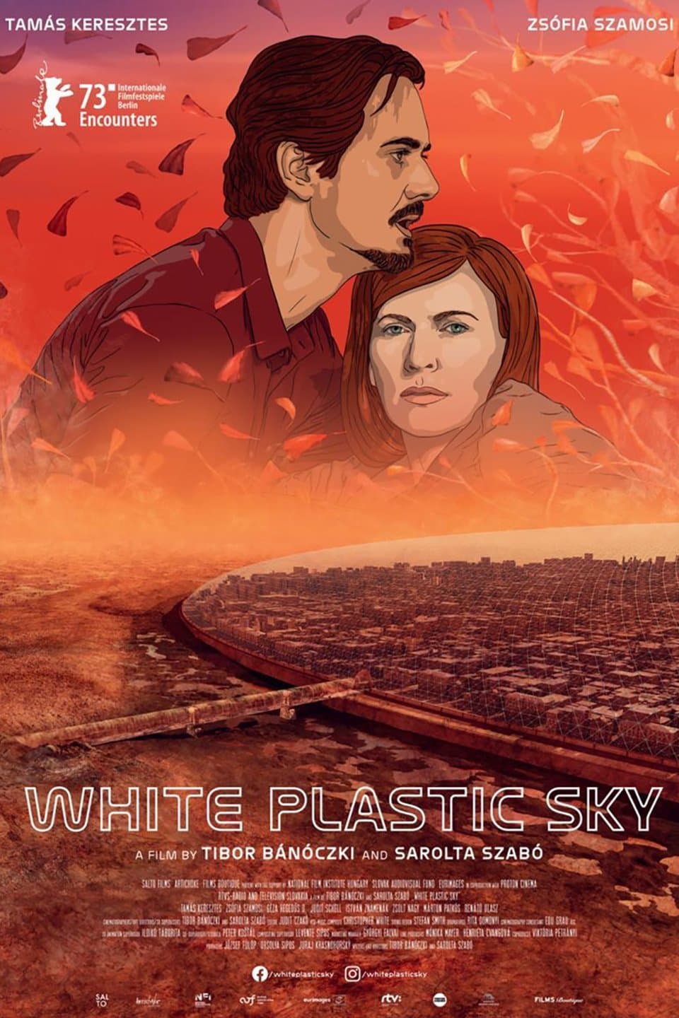 Poster White Plastic Sky