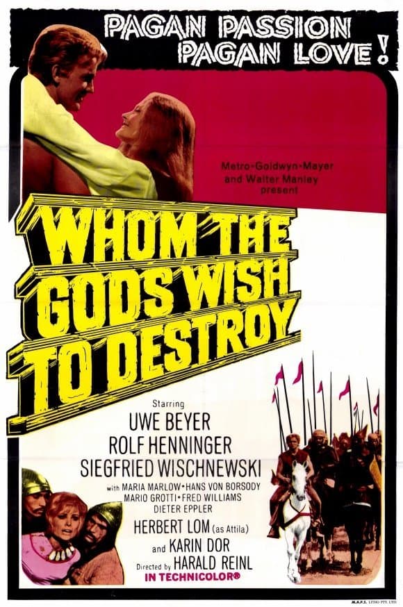 Poster Whom the Gods Wish to Destroy