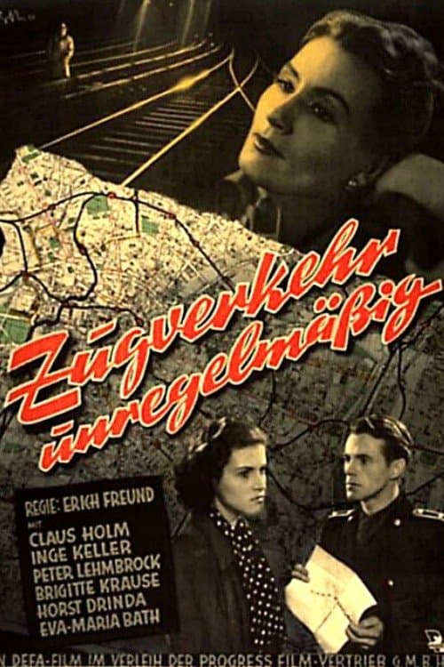 Poster Zugverkehr unregelmäßig