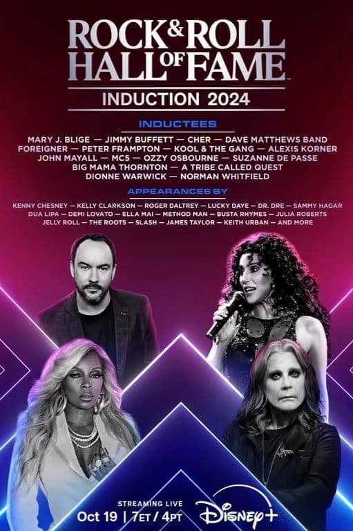 Poster 2024 Rock & Roll Hall of Fame Induction Ceremony