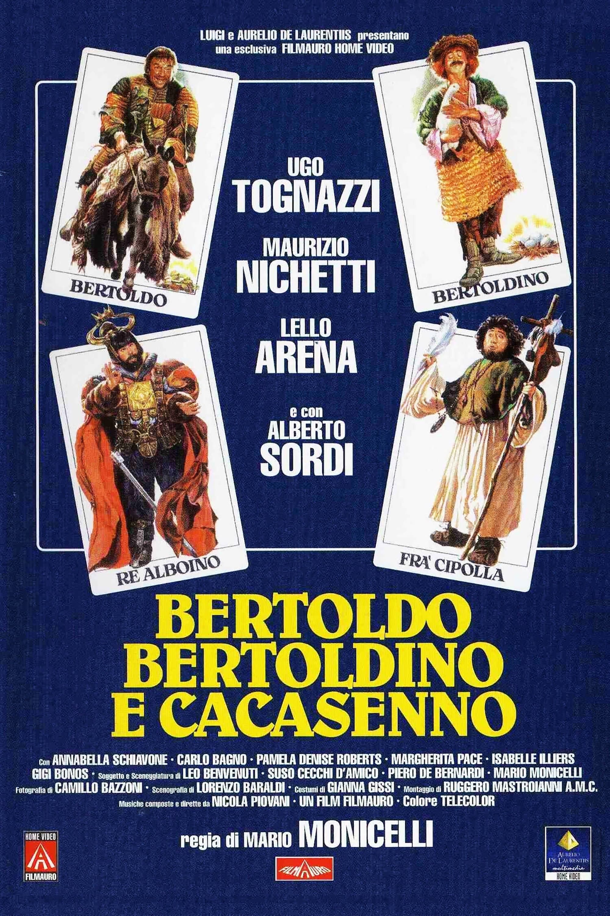 Poster Bertoldo, Bertoldino, and Cacasenno