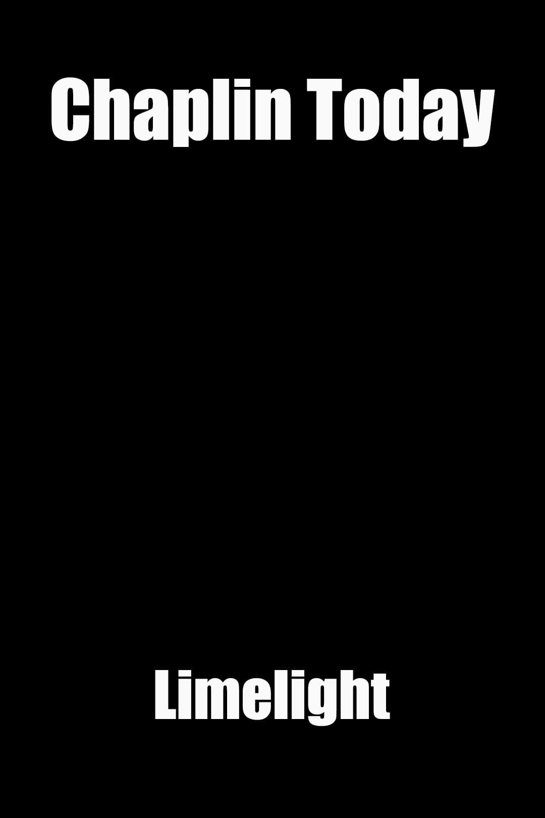 Poster Chaplin Today: 'Limelight'