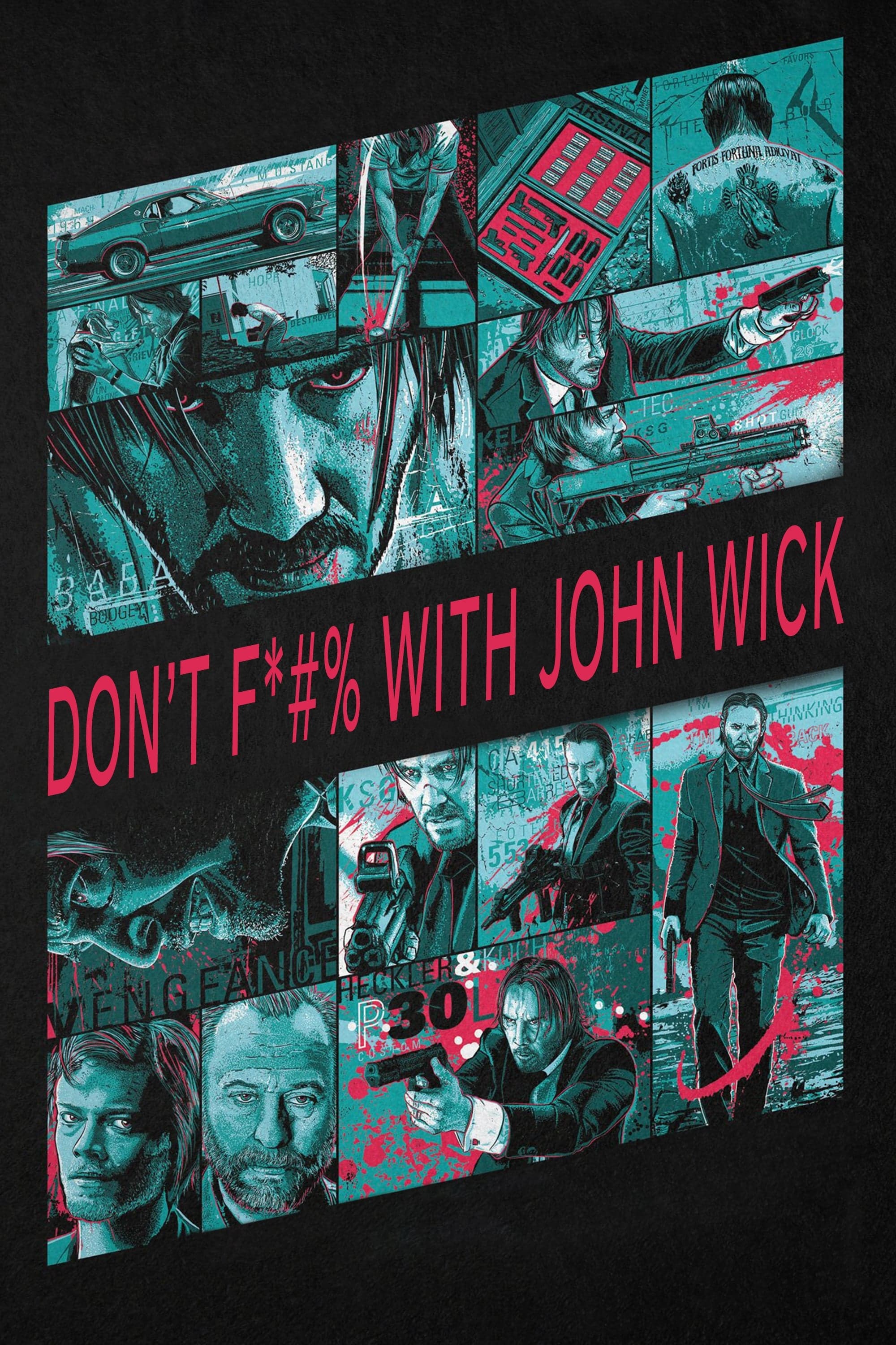 Poster Don't F*#% With John Wick