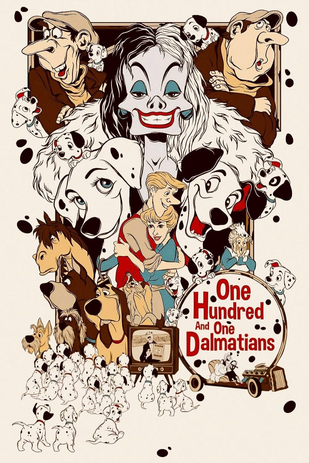 Poster One Hundred and One Dalmatians