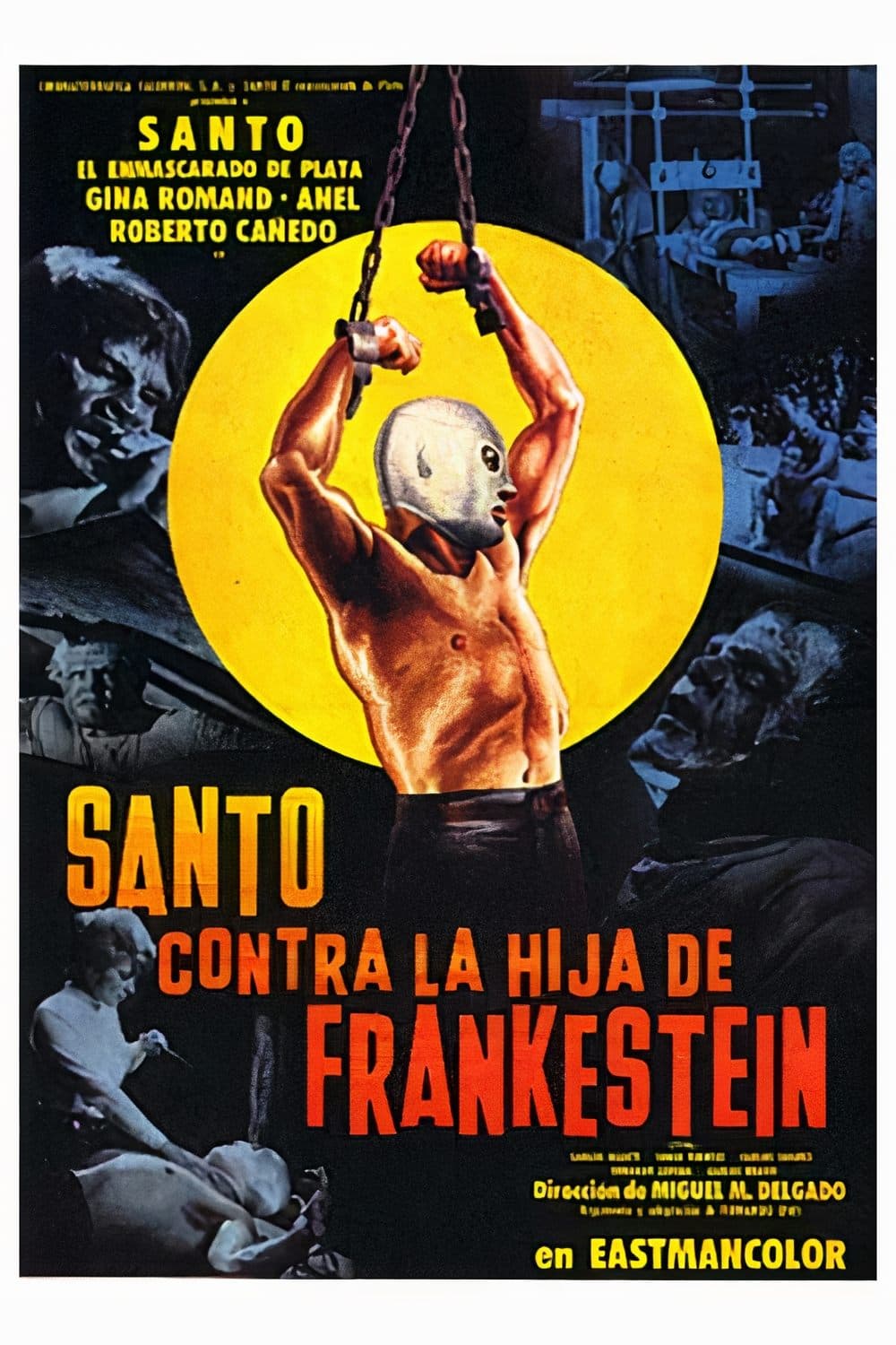 Poster Santo vs. Frankenstein's Daughter