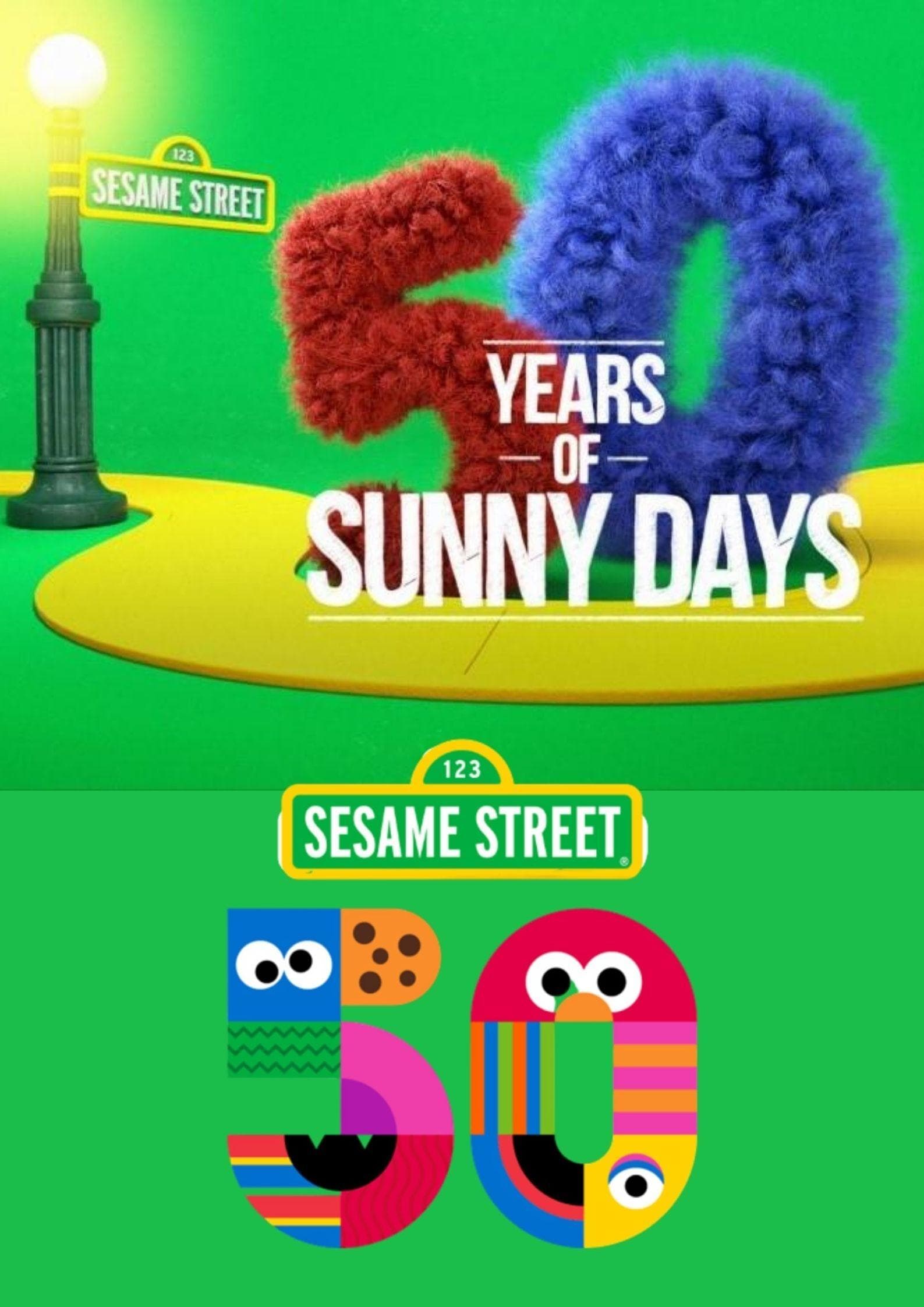 Poster Sesame Street: 50 Years of Sunny Days