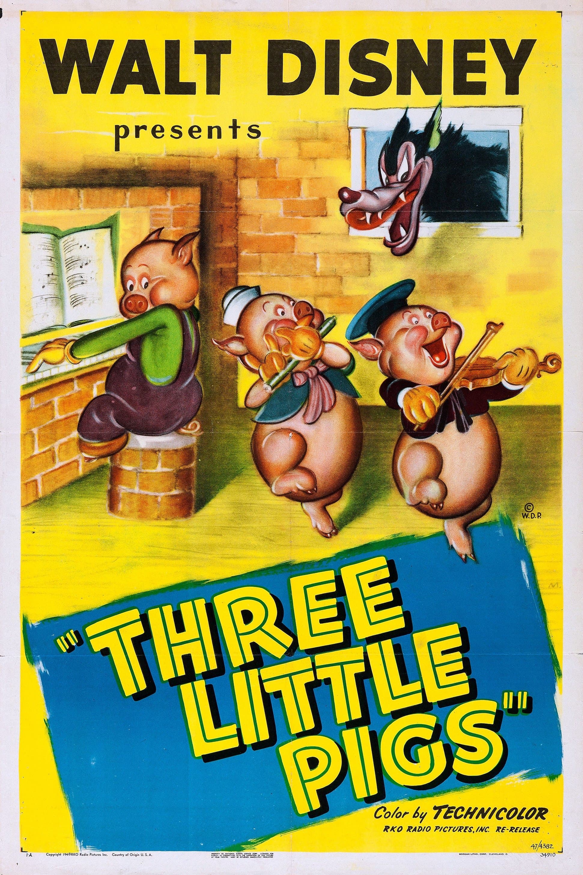 Poster Three Little Pigs